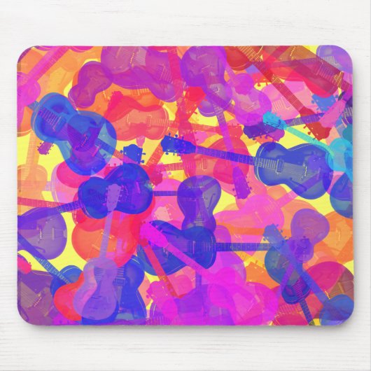 カラーギターコラージュ マウスパッド (正面)