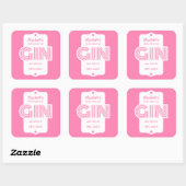 カラーギンパーソナライズされたステッカー スクエアシール (シート)