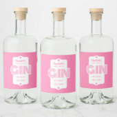 カラーギンパーソナライズされたステッカー リキュールボトルラベル (ボトル)