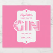 カラーギンパーソナライズされたステッカー リキュールボトルラベル (シングルラベル)