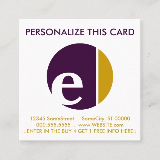 カラークラッシュロイヤリティパンチ ロイヤリティカード (正面)