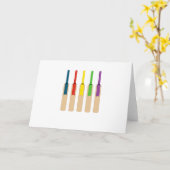 カラークリケットこうもりカード カード (黄色い花)