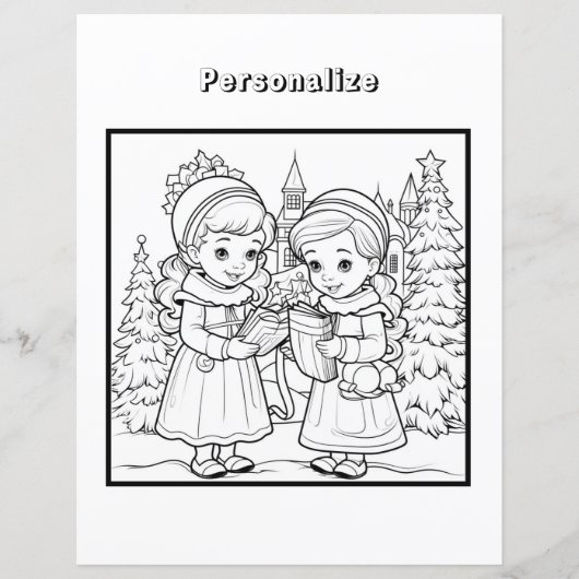 カラークリスマスシンガー紙シート (正面)