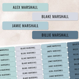 カラークールコード化された子供の防水名ラベル ラベル