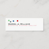 カラークールピクモダンセル白 スキニー名刺 (正面)