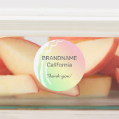 カラーグラディエントグラデーションビジネスロゴカスタムブランド ラベル (貼付)