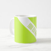 カラーグラデーションのみ春緑+テキスト コーヒーマグカップ (正面左)