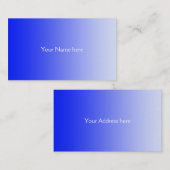 カラーグラデーションのみ王室の – 青 名刺 (正面/裏面)