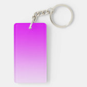 カラーグラデーションのみ – ネオンピンク キーホルダー (裏面)