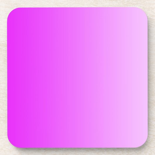 カラーグラデーションのみ – ネオンピンク コースター (正面)