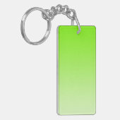 カラーグラデーションのみ – ネオン緑 キーホルダー (正面左)