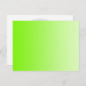 カラーグラデーションのみ – ネオン緑 ポストカード (正面/裏面)