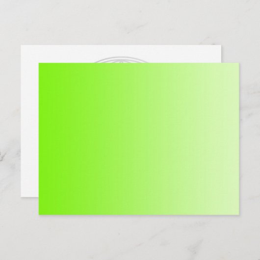 カラーグラデーションのみ – ネオン緑 ポストカード (正面/裏面)