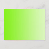 カラーグラデーションのみ – ネオン緑 ポストカード (正面)