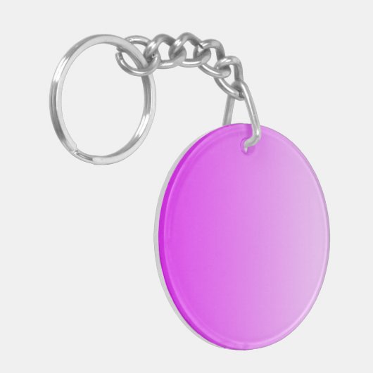 カラーグラデーションのみ – ピンクのローザ キーホルダー (正面左)