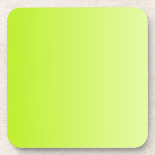 カラーグラデーションのみ – 春緑 コースター (正面)