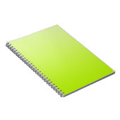 カラーグラデーションのみ – 春緑 ノートブック (右側)