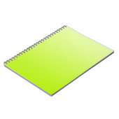 カラーグラデーションのみ – 春緑 ノートブック (左側)
