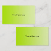 カラーグラデーションのみ – 春緑 名刺 (正面/裏面)