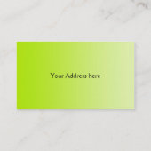 カラーグラデーションのみ – 春緑 名刺 (裏面)