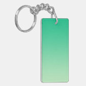 カラーグラデーションのみ – 海緑 キーホルダー (正面左)