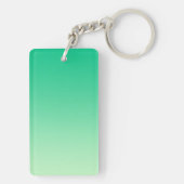 カラーグラデーションのみ – 海緑 キーホルダー (裏面)
