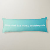 カラーグラデーションのみ – 海青+テキスト ボディピロー (裏面)