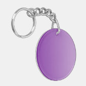 カラーグラデーションのみ – 紫 キーホルダー (正面左)