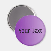 カラーグラデーションのみ（紫+テキスト） マグネット (正面/裏面)