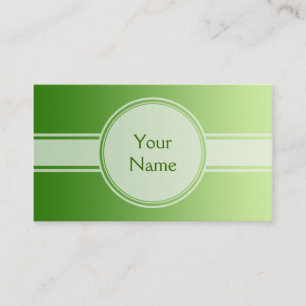 カラーグラデーションのみ – 緑+テキスト 名刺
