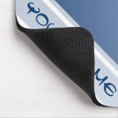 カラーグラデーションのみ – 青+お名前 マウスパッド (コーナー)