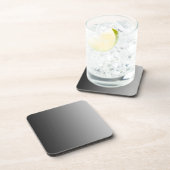 カラーグラデーションのみ – 黒いグレー コースター (右側)