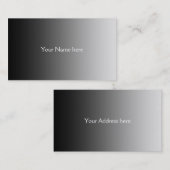 カラーグラデーションのみ-黒いグレー 名刺 (正面/裏面)