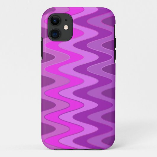 カラーグラデーションジグザグ波 – ピンク Case-Mate iPhoneケース (裏面)