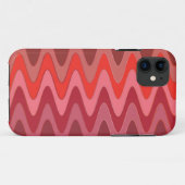 カラーグラデーションジグザグ波 – 赤 Case-Mate iPhoneケース (裏面(横))