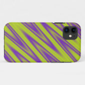 カラーグラデーションストライプジグザグの色 – green violet Case-Mate iPhoneケース (裏面(横))