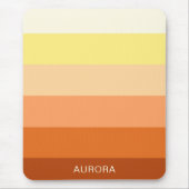 カラーグラデーション新学期-名前をカスタムする マウスパッド (正面)