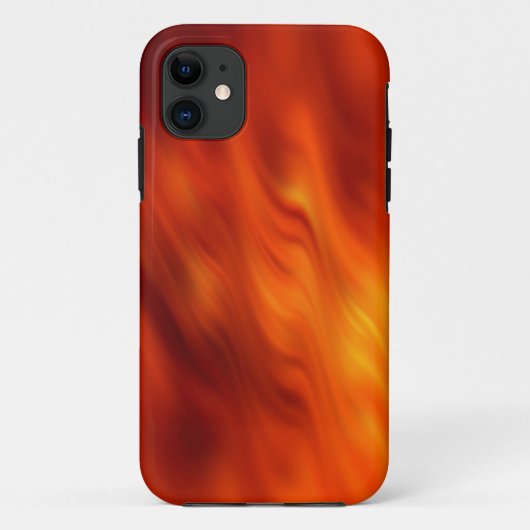 カラーグラデーション波 – オレンジ色の赤 Case-Mate iPhoneケース (裏面)