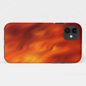 カラーグラデーション波 – オレンジ色の赤 Case-Mate iPhoneケース (裏面(横))