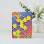 カラーグラフィック6角形 ポストカード (スタンド正面)