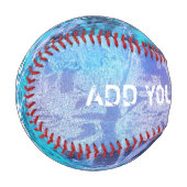 カラーグランジイ絵画ンクの青+アイディア 野球ボール (正面左)