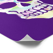 カラーグリッチスカル ポスター (角)