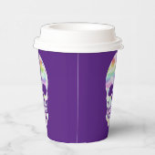 カラーグリッチスカル 紙コップ (右)