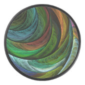 カラーグローリーモダン抽象芸術アートパタエレガントーン アイスホッケーパック (正面)