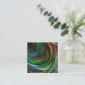 カラーグローリーモダン抽象芸術アートパタエレガントーン エンクロージャーカード (スタンド正面)