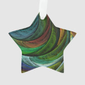 カラーグローリーモダン抽象芸術アートパタエレガントーン オーナメント (裏面)