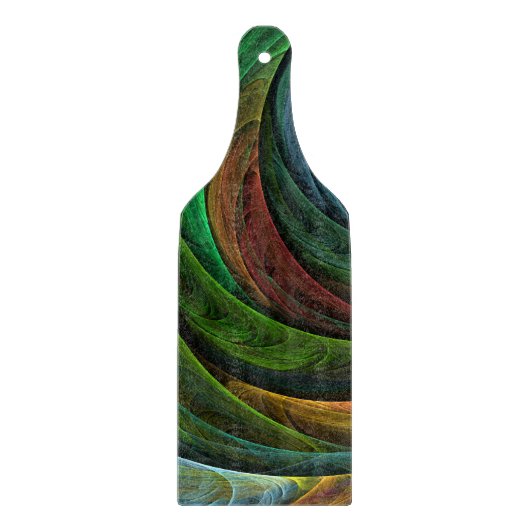 カラーグローリーモダン抽象芸術アートパタエレガントーン カッティングボード (正面)