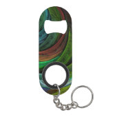 カラーグローリーモダン抽象芸術アートパタエレガントーン キーホルダー栓抜き (裏面)