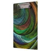 カラーグローリーモダン抽象芸術アートパタエレガントーン クリップボード (左)