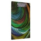 カラーグローリーモダン抽象芸術アートパタエレガントーン クリップボード (右)